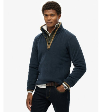 Superdry Forro polar con media cremallera Estate marino
