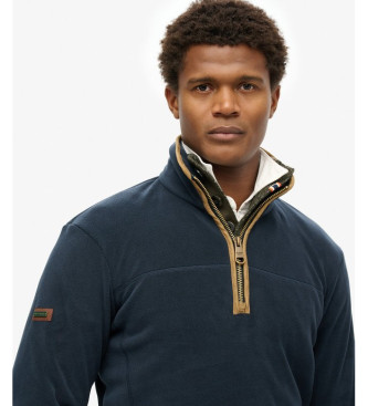 Superdry Forro polar con media cremallera Estate marino