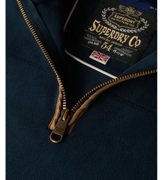 Superdry Forro polar con media cremallera Estate marino