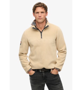 Superdry Active half-zip fleece Active beige