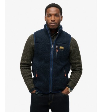 Superdry Polarni telovnik Outdoor mornarsko modre barve