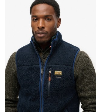 Superdry Polarni telovnik Outdoor mornarsko modre barve