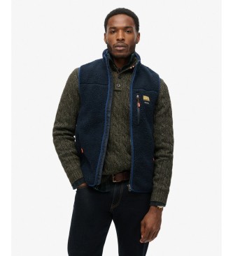 Superdry Polarni telovnik Outdoor mornarsko modre barve