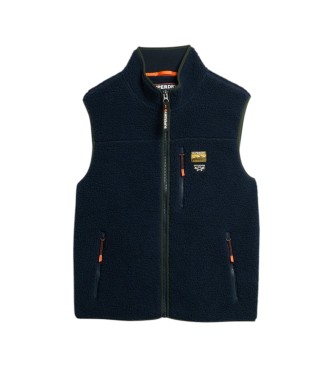Superdry Polarni telovnik Outdoor mornarsko modre barve