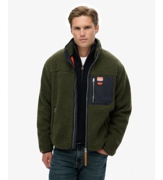 Superdry Polar Vintage Retro Full zielony