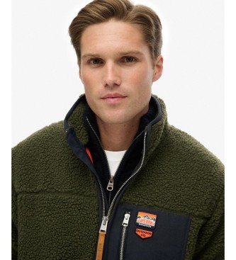 Superdry Polar Vintage Retro Full zielony