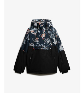 Superdry Veste de ski Freestyle Overhead noir