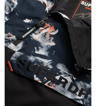 Superdry Veste de ski Freestyle Overhead noir