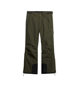 Superdry Długie spodnie narciarskie Freestyle Core green