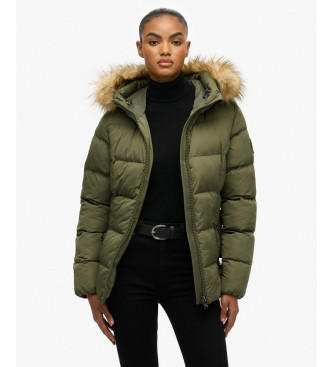 Superdry Chaqueta Fuji Belted Puffer verde