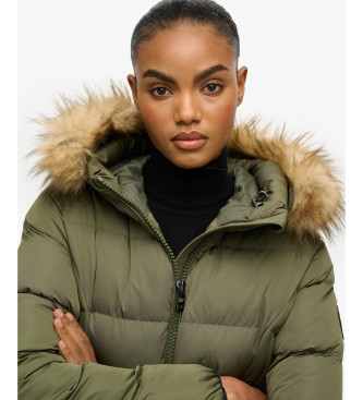 Superdry Chaqueta Fuji Belted Puffer verde