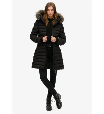 Superdry Abrigo Fuji Medio negro