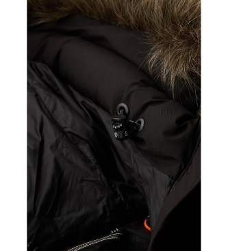 Superdry Abrigo Fuji Medio negro