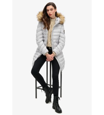 Superdry Abrigo Fuji Medio gris