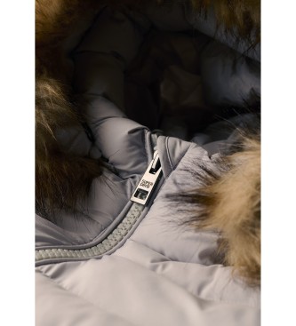 Superdry Abrigo Fuji Medio gris
