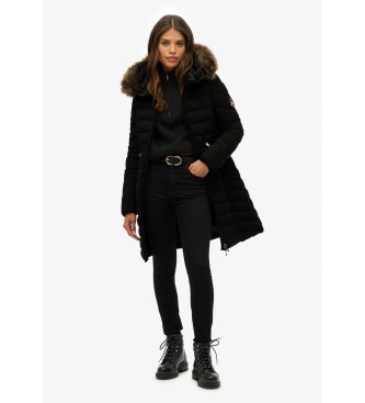 Superdry Fuji Faux Coat preto