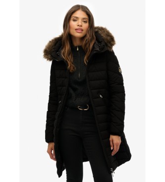 Superdry Fuji Faux Coat preto