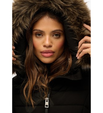 Superdry Fuji Faux Coat preto