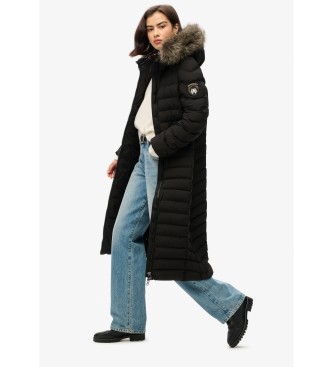 Superdry Mantello nero lungo Fuji