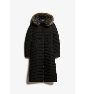 Superdry Mantello nero lungo Fuji