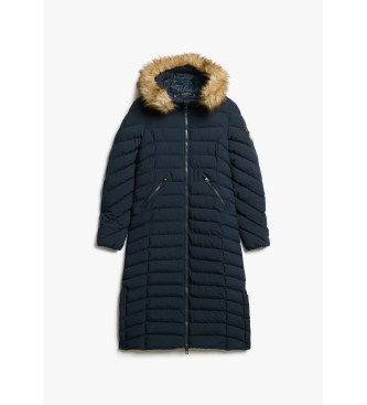 Superdry Cappotto lungo blu navy Fuji