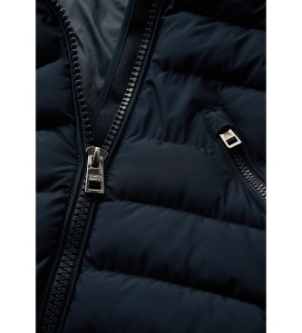 Superdry Cappotto lungo blu navy Fuji