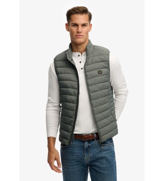 Superdry Colete acolchoado Fuji Lite cinzento