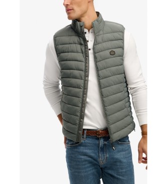 Superdry Colete acolchoado Fuji Lite cinzento