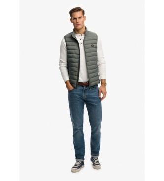 Superdry Colete acolchoado Fuji Lite cinzento