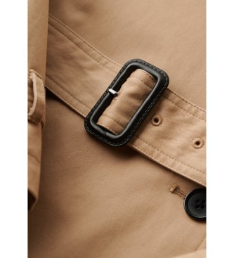 Superdry Klassischer beiger Trenchcoat