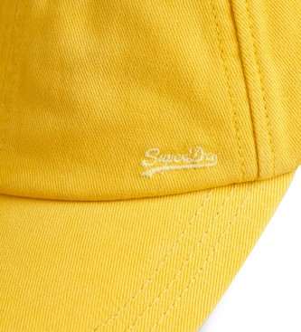 Superdry Boné bordado com logótipo Vintage Logo amarelo