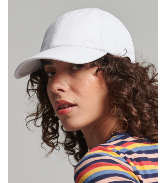 Superdry Cappellino bianco ricamato con logo vintage