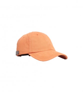 Superdry Cappellino ricamato con logo vintage arancione