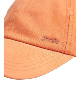 Superdry Cap geborduurd met logo Vintage Logo oranje