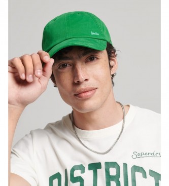 Superdry Embroidered Cap With Logo Vintage Logo green