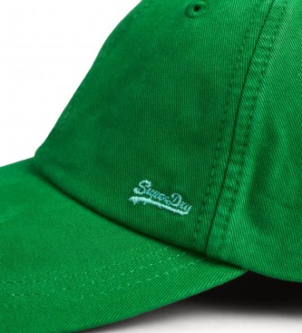 Superdry Bon bordado com logtipo Vintage Logo verde