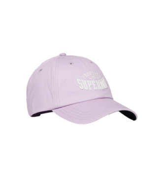 Superdry Baseballska kapa z lila grafiko