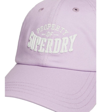 Superdry Baseball cap with lilac graphic