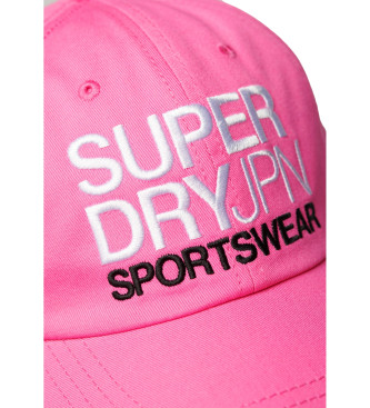 Superdry Baseballkasket med pink grafik