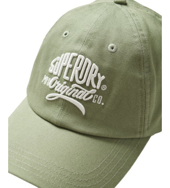 Superdry Gorra de bisbol con grfico verde