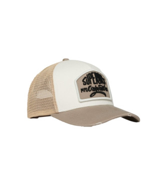 Superdry Beige trucker-kasket i mesh