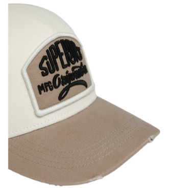 Superdry Beige trucker-kasket i mesh