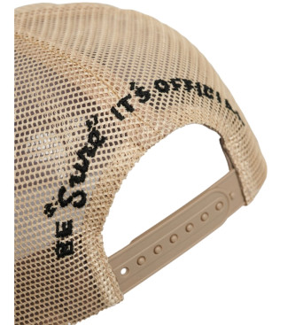 Superdry Beige trucker-kasket i mesh
