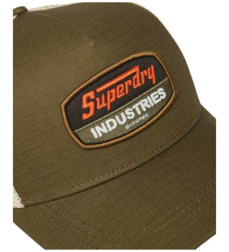 Superdry Cappellino da camionista verde per strada sterrata