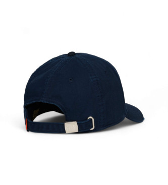 Superdry Cappellino da camionista blu navy con logo universitario