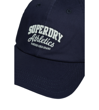 Superdry Berretto da baseball con grafica blu scuro