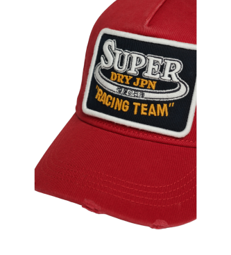 Superdry Cappellino da camionista con grafica rossa