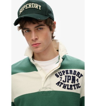 Superdry Czapka Trucker z zielonym logo uniwersytetu