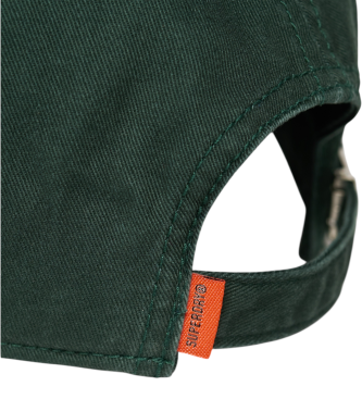 Superdry Czapka Trucker z zielonym logo uniwersytetu