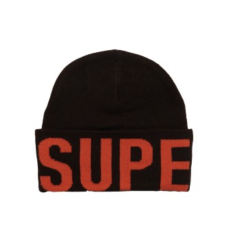 Superdry Cappello lavorato a maglia con marchio 